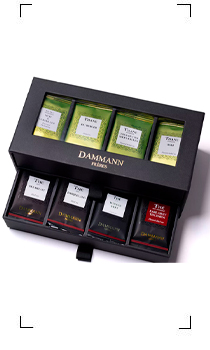 Dammann Freres / COFFRET NOIR 24H  2 TIROIRS 56 SACHETS