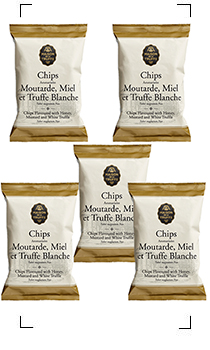 Maison de la Truffe / CHIPS AROMATISEES MOUTRADE MIEL TRUFFE BLANCHE  5 SACHETS