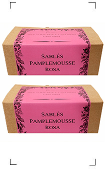 Des Gateaux et du Pain / SABLES PAMPLEMOUSSE ROSA 2PC