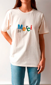 Merci / T-SHIRT JO 24 - ECRU