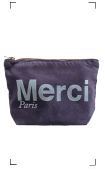 Merci / POCHETTE EN COTON / MARINE