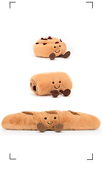 Jellycat  / PELUCHE PETITS DEJEUNER PARISIEN 3PIECES