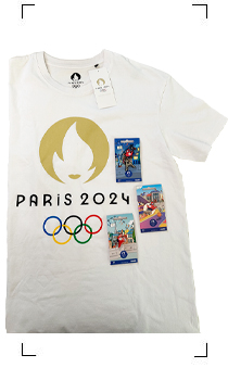 JO DE PARIS 2024 / T-SHIRT JO DE PARIS PIN JOYEUX DE LA MASCOTTE SET