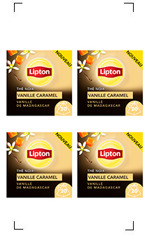 Lipton / THE NOIR AU CARAMEL ET A LA VANILLE DE MADAGASCAR