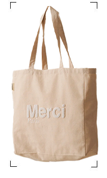 Merci / TOTE BAG EN COTON BLANC