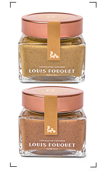 Louis Fouquet / LA PATE A TARTINER PISTACHE ET NOISETTE