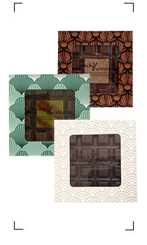 Franck Kestener / 3 TABLETTES CHOCOLAT ATLANTIQUE/CASSE NOISETTE/GRANNY