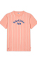 男性用ストライプTシャツ　ピンク